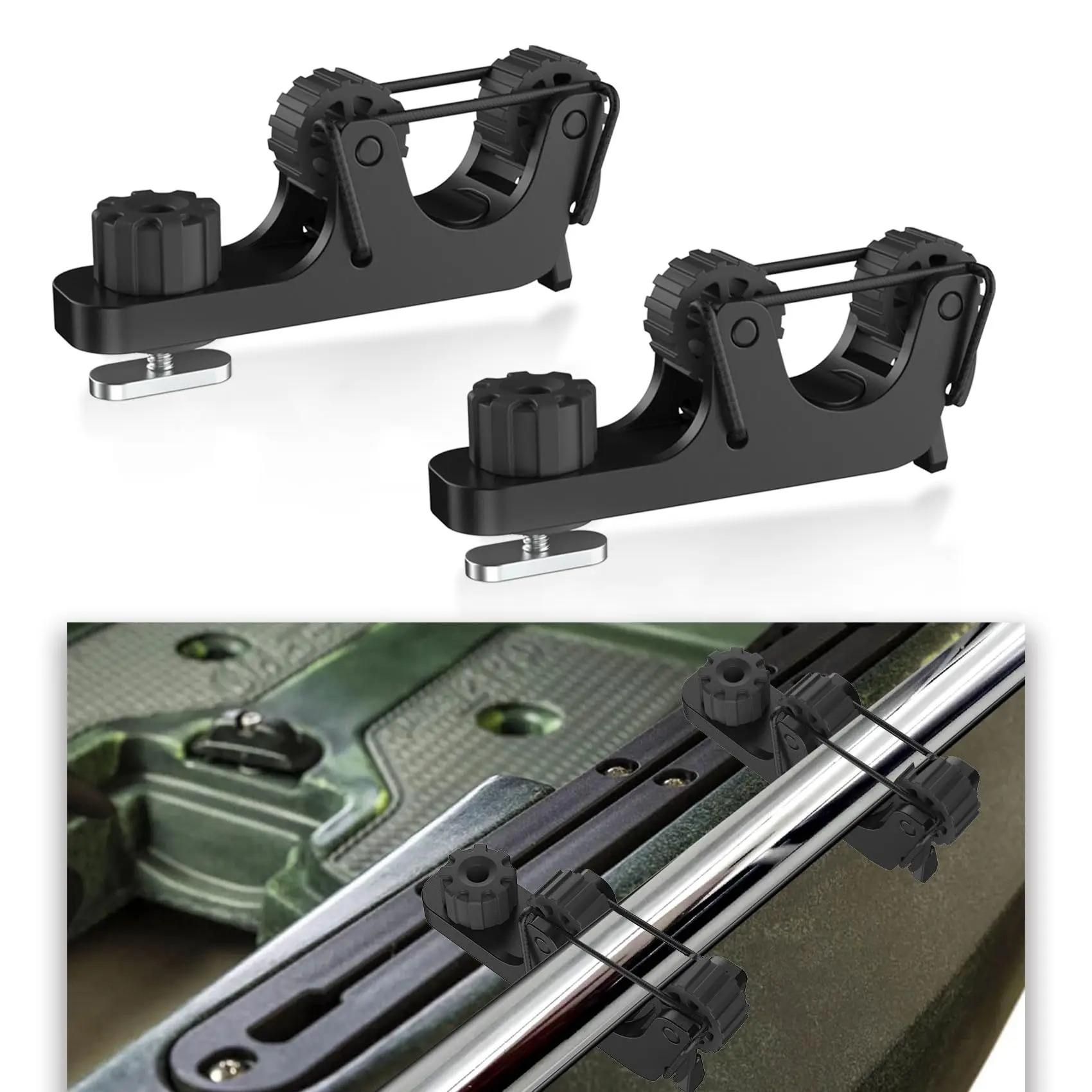 Fishing Kayak Cart - Support de pagaie pour kayak, fixation